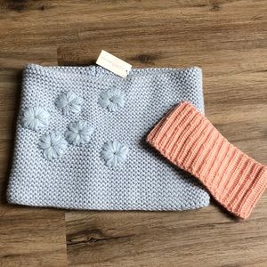 NWT scarf and ear warmer bundle